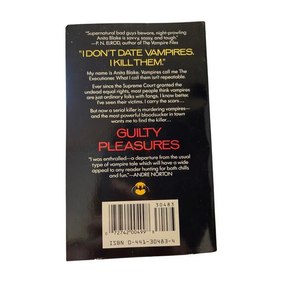 Laurell K. Hamilton GUILTY PLEASURES Anita Blake Vampire Hunter Book1 0441304834 - Picture 7 of 7